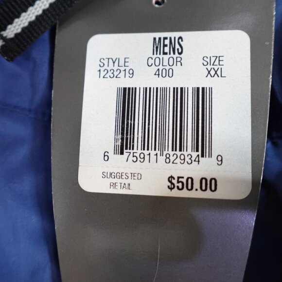 Nike Mens Jacket 2XL Blue Windbreaker Full Zip Vintage Old Stock Gray Tag NEW - Picture 3 of 10